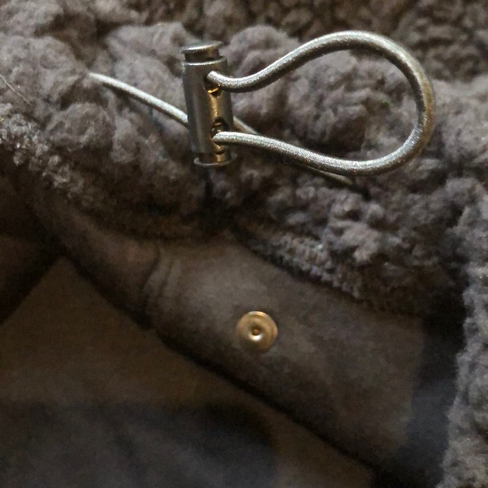 NWT! Zella Cassie black faux shearling hoodie - Picture 8 of 11